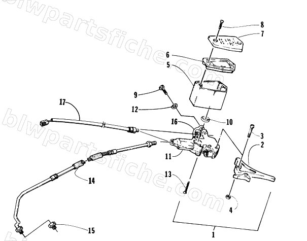 HYDRAULIC BRAKE CONTROL ASSEMBLY diagram