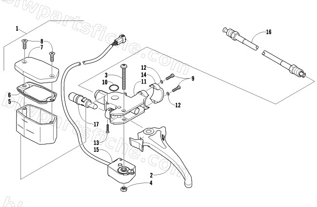 HYDRAULIC BRAKE CONTROL ASSEMBLY diagram