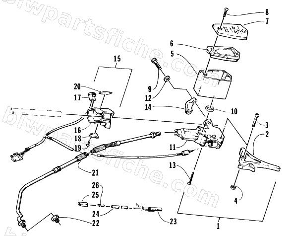 HYDRAULIC BRAKE CONTROL ASSEMBLY diagram