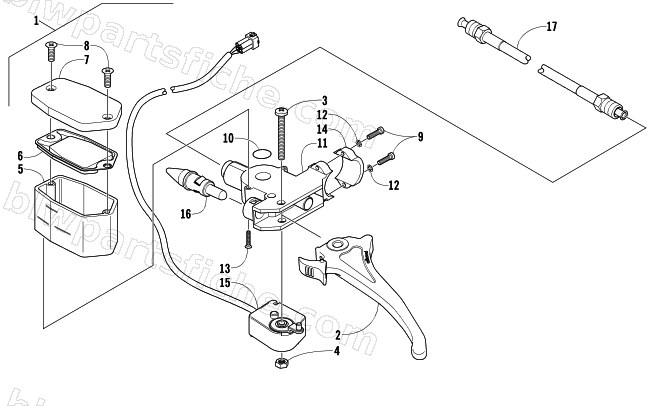 HYDRAULIC BRAKE CONTROL ASSEMBLY diagram