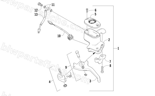 HYDRAULIC BRAKE CONTROL ASSEMBLY diagram