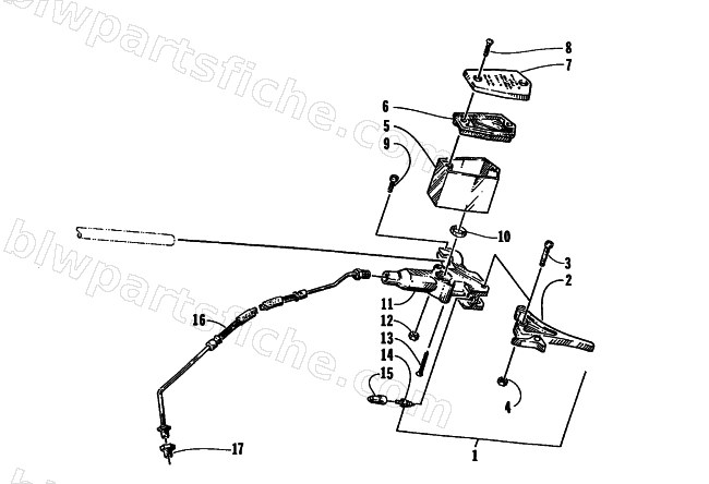 HYDRAULIC BRAKE CONTROL ASSEMBLY diagram