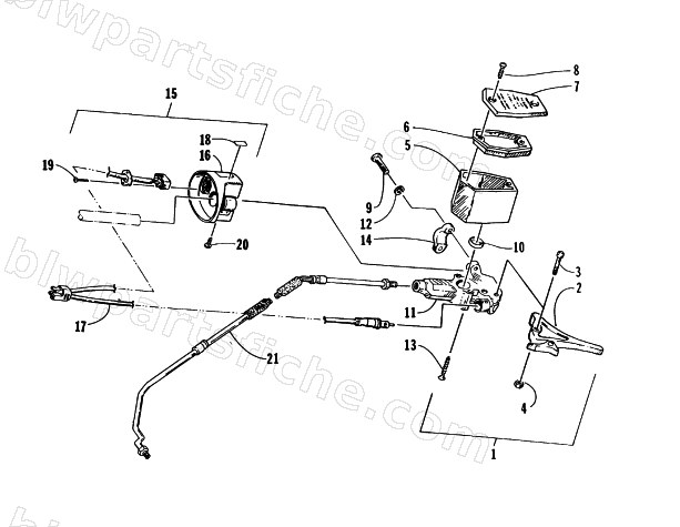 HYDRAULIC BRAKE CONTROL ASSEMBLY diagram