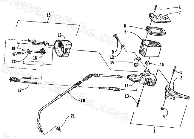 HYDRAULIC BRAKE CONTROL ASSEMBLY diagram