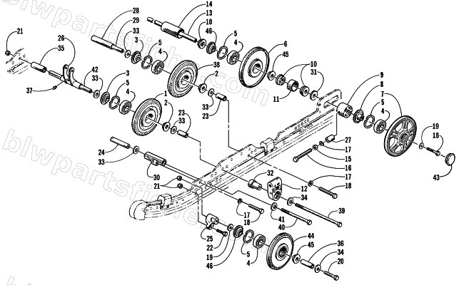 IDLER WHEEL ASSEMBLY diagram