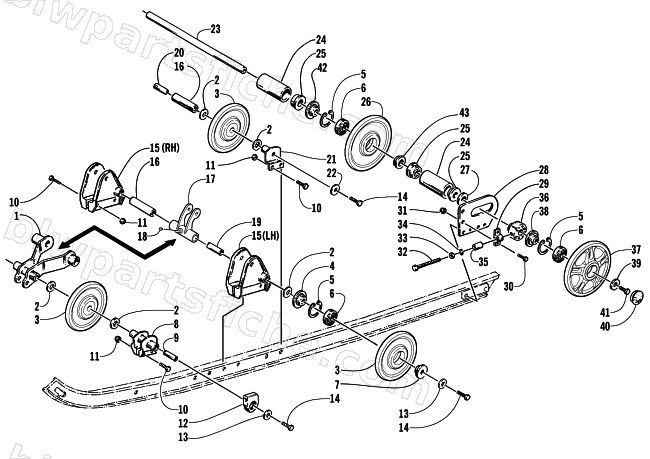 IDLER WHEEL ASSEMBLY diagram