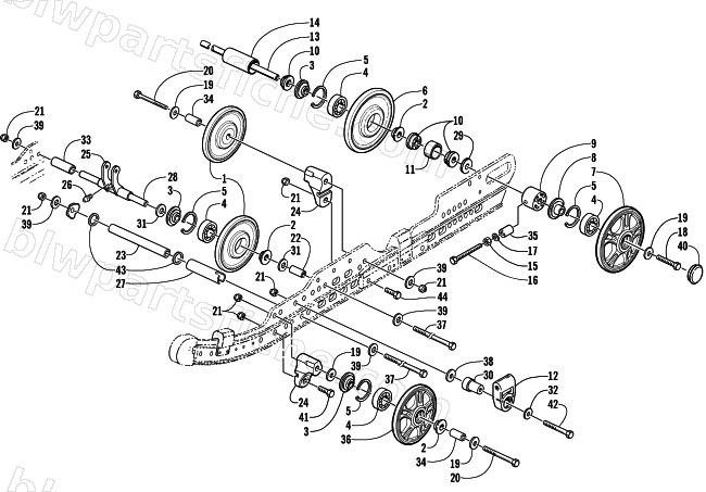IDLER WHEEL ASSEMBLY diagram