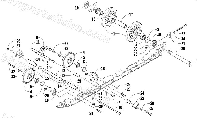 IDLER WHEEL ASSEMBLY diagram