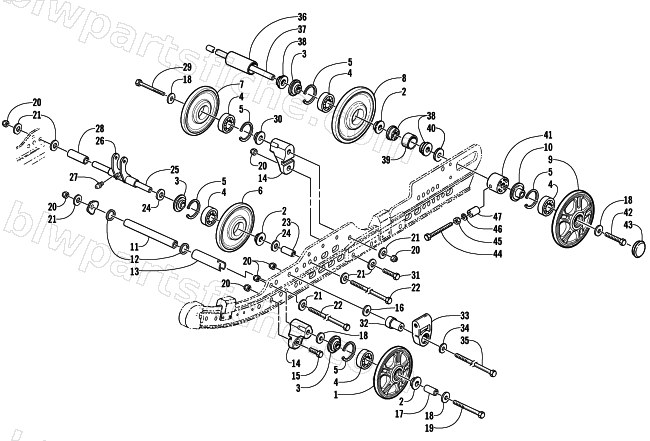 IDLER WHEEL ASSEMBLY diagram