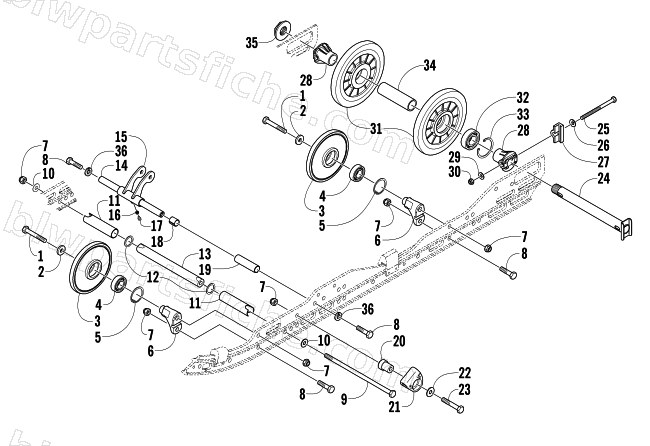 IDLER WHEEL ASSEMBLY diagram