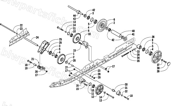 IDLER WHEEL ASSEMBLY diagram