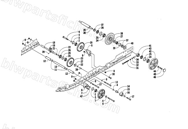 IDLER WHEEL ASSEMBLY diagram
