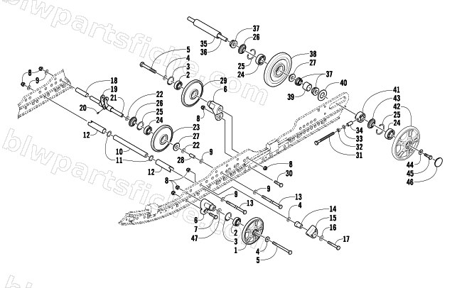 IDLER WHEEL ASSEMBLY diagram
