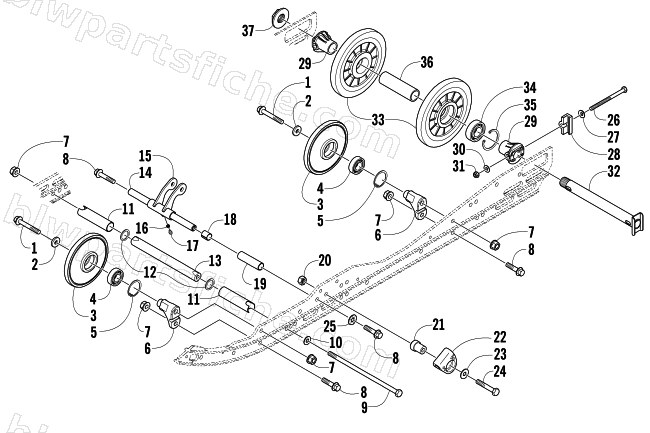 IDLER WHEEL ASSEMBLY diagram