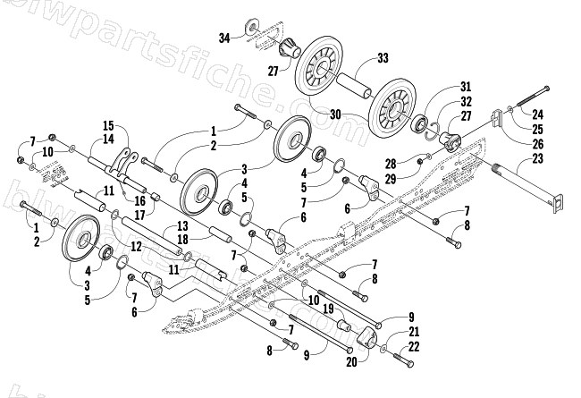 IDLER WHEEL ASSEMBLY diagram