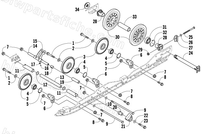 IDLER WHEEL ASSEMBLY diagram