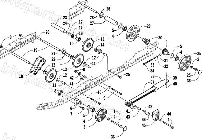 IDLER WHEEL ASSEMBLY diagram