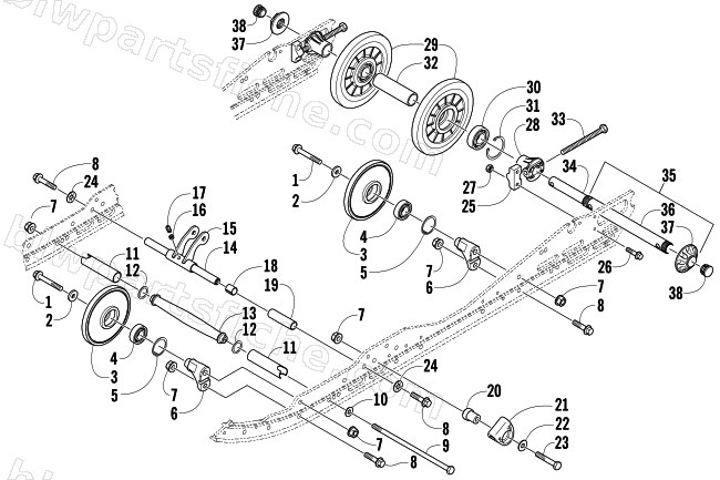 IDLER WHEEL ASSEMBLY diagram
