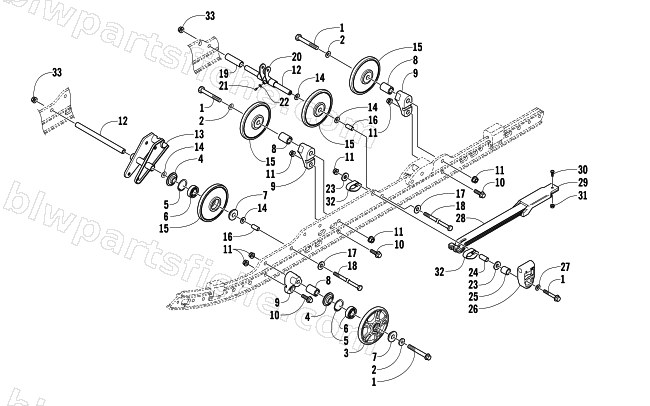 IDLER WHEEL ASSEMBLY diagram