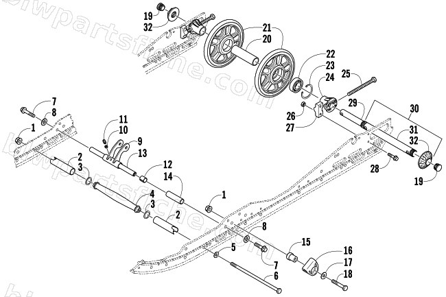 IDLER WHEEL ASSEMBLY diagram