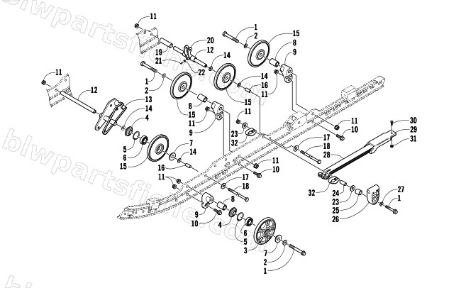 IDLER WHEEL ASSEMBLY diagram
