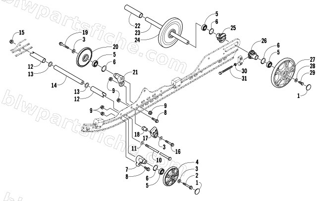 IDLER WHEEL ASSEMBLY diagram