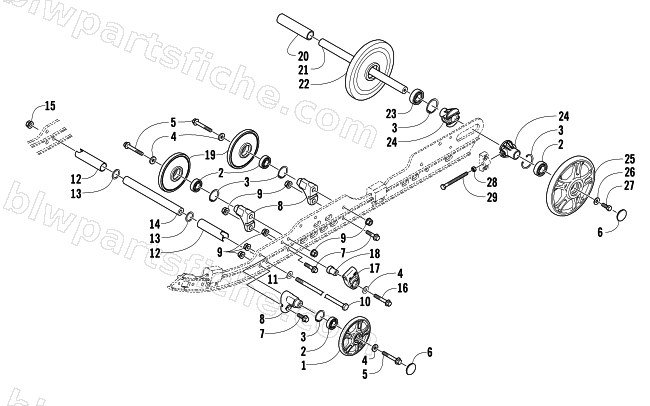IDLER WHEEL ASSEMBLY diagram