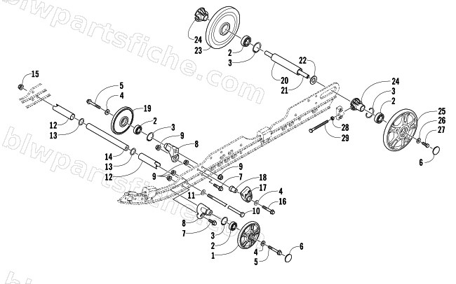 IDLER WHEEL ASSEMBLY diagram