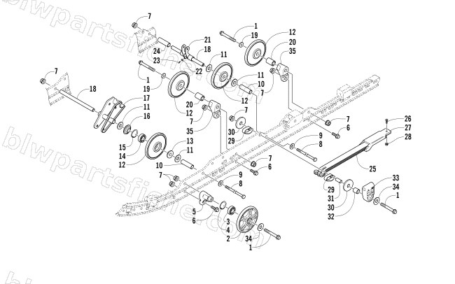 IDLER WHEEL ASSEMBLY diagram