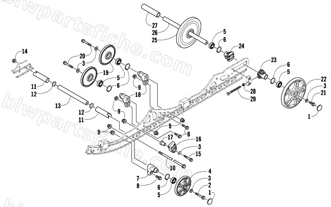 IDLER WHEEL ASSEMBLY diagram