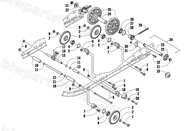 IDLER WHEEL ASSEMBLY diagram