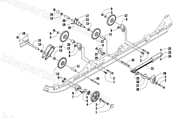 IDLER WHEEL ASSEMBLY diagram