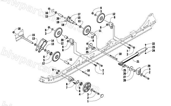 IDLER WHEEL ASSEMBLY diagram