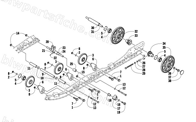 IDLER WHEEL ASSEMBLY diagram