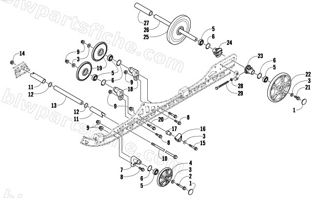 IDLER WHEEL ASSEMBLY diagram