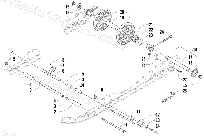 IDLER WHEEL ASSEMBLY diagram