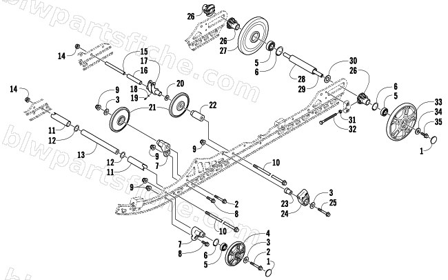 IDLER WHEEL ASSEMBLY diagram