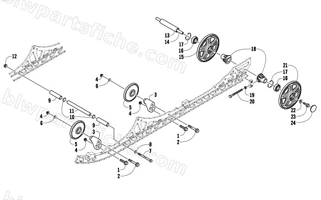 IDLER WHEEL ASSEMBLY diagram