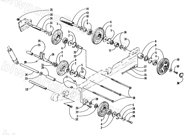 IDLER WHEEL ASSEMBLY diagram