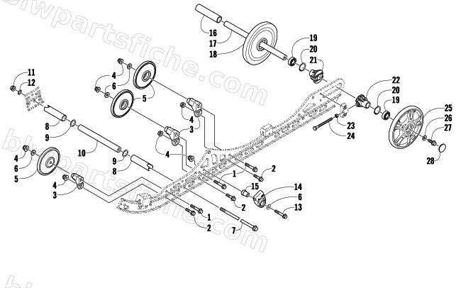 IDLER WHEEL ASSEMBLY diagram