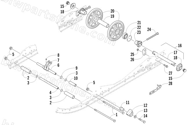 IDLER WHEEL ASSEMBLY diagram