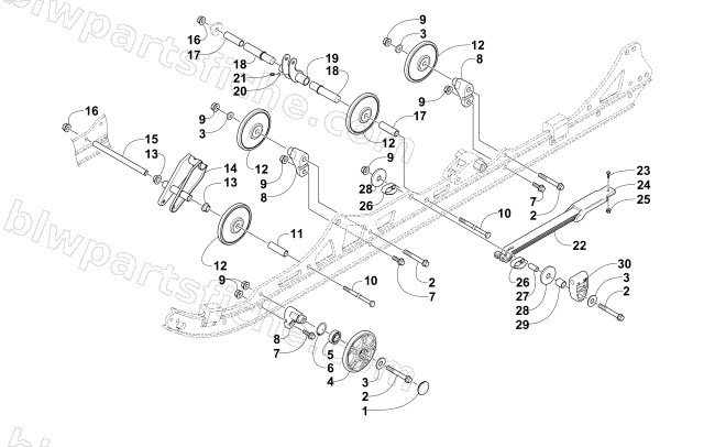IDLER WHEEL ASSEMBLY diagram