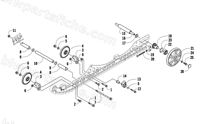 IDLER WHEEL ASSEMBLY diagram