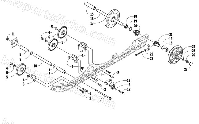IDLER WHEEL ASSEMBLY diagram