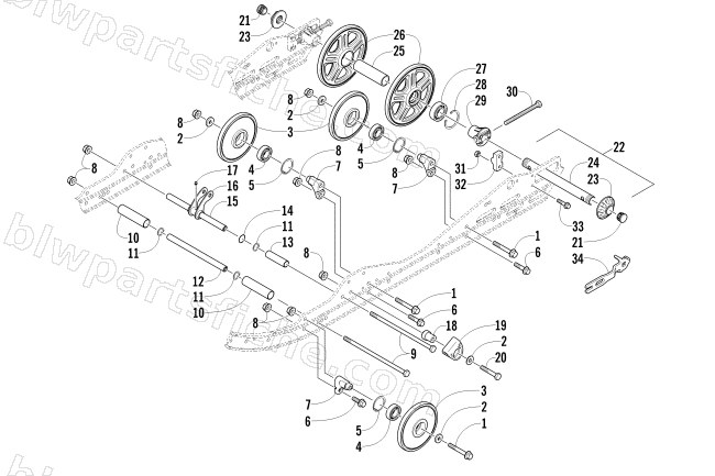 IDLER WHEEL ASSEMBLY diagram