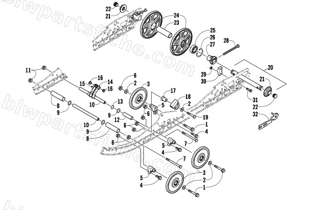 IDLER WHEEL ASSEMBLY diagram
