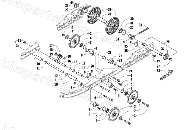 IDLER WHEEL ASSEMBLY diagram