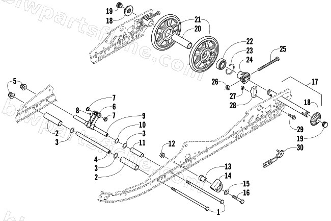IDLER WHEEL ASSEMBLY diagram