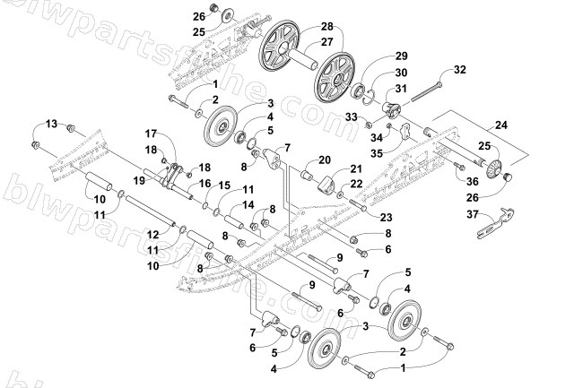IDLER WHEEL ASSEMBLY diagram