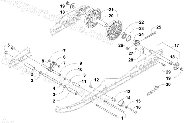 IDLER WHEEL ASSEMBLY diagram